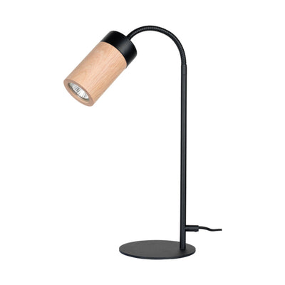 Annick Table Lamp Incl. 1xLED GU10 5W Black/Oiled Oak/Black