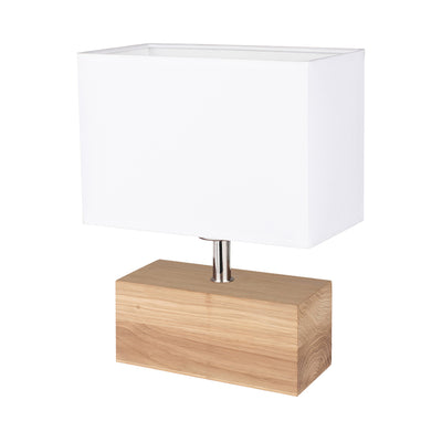 Theo Table Lamp 1xE27 Max.25W Oiled Oak/Black/White