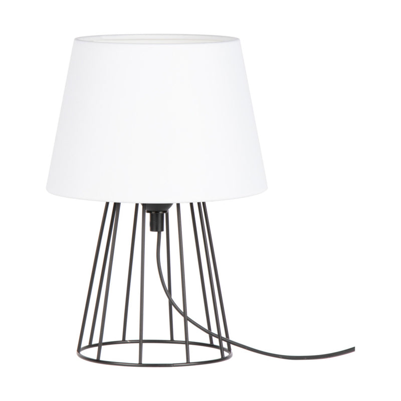 Merano Table Lamp 1xE27 Max.25W Black/Black PVC/White