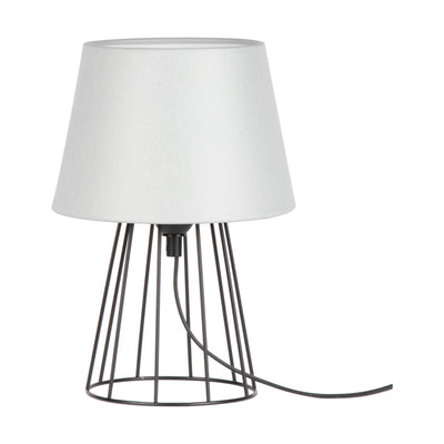 Merano Table Lamp 1xE27 Max.25W Black/Black PVC/Light Gray