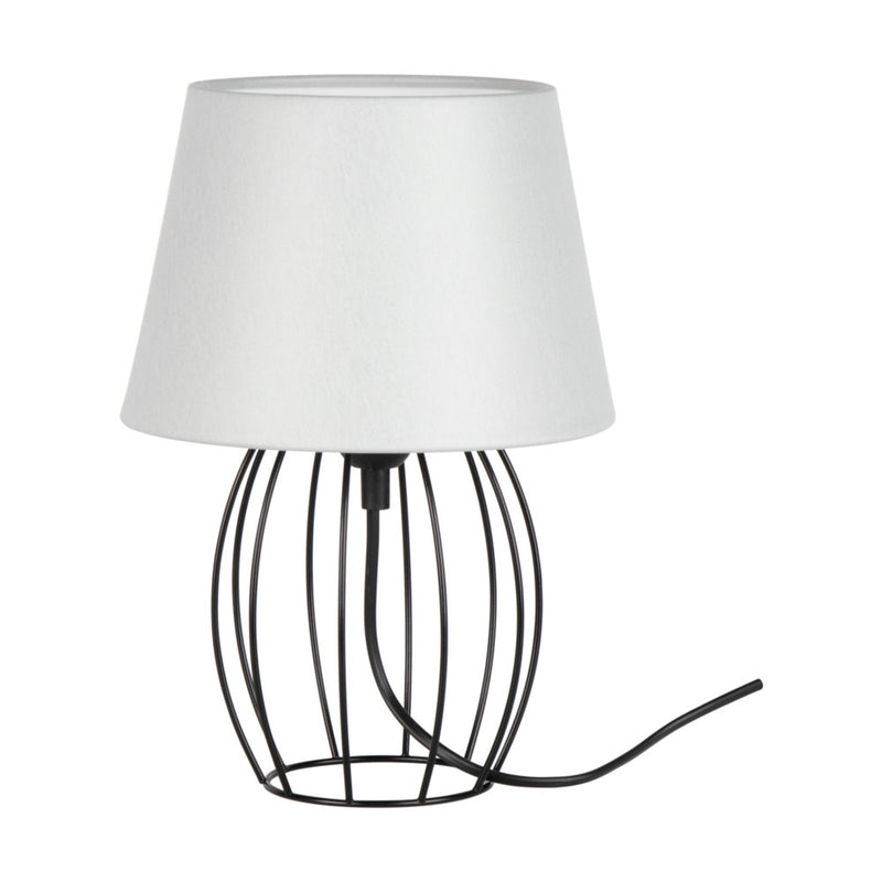 Merano Table Lamp 1xE27 Max.25W Black/Black PVC/Gray