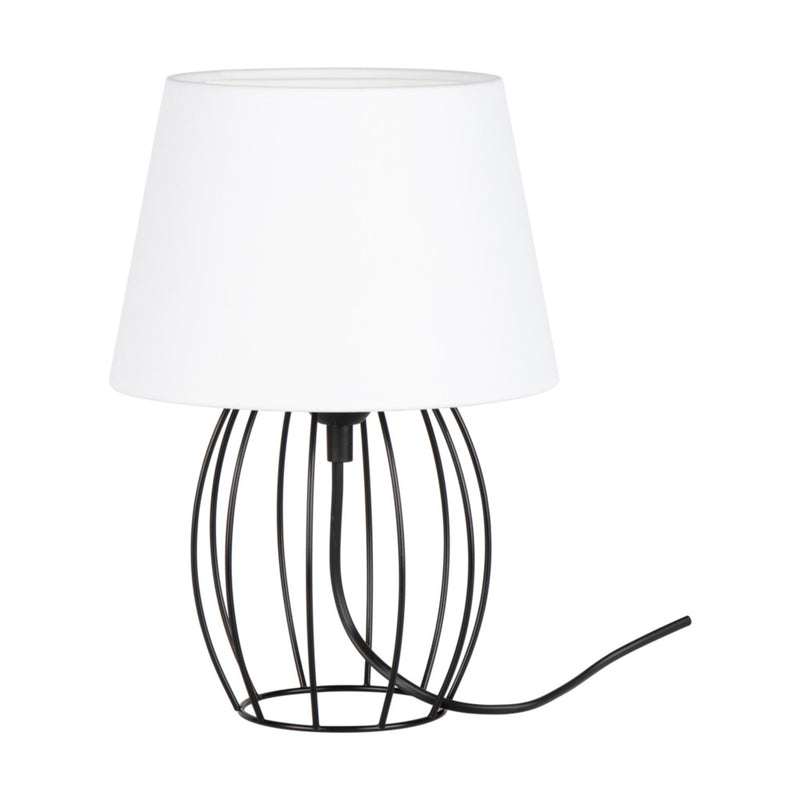 Merano Table Lamp 1xE27 Max.25W Black/Black PVC/White