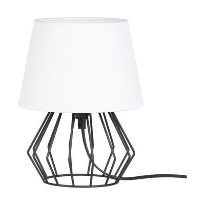 Merano Table Lamp 1xE27 Max.25W Black/Black PVC/White