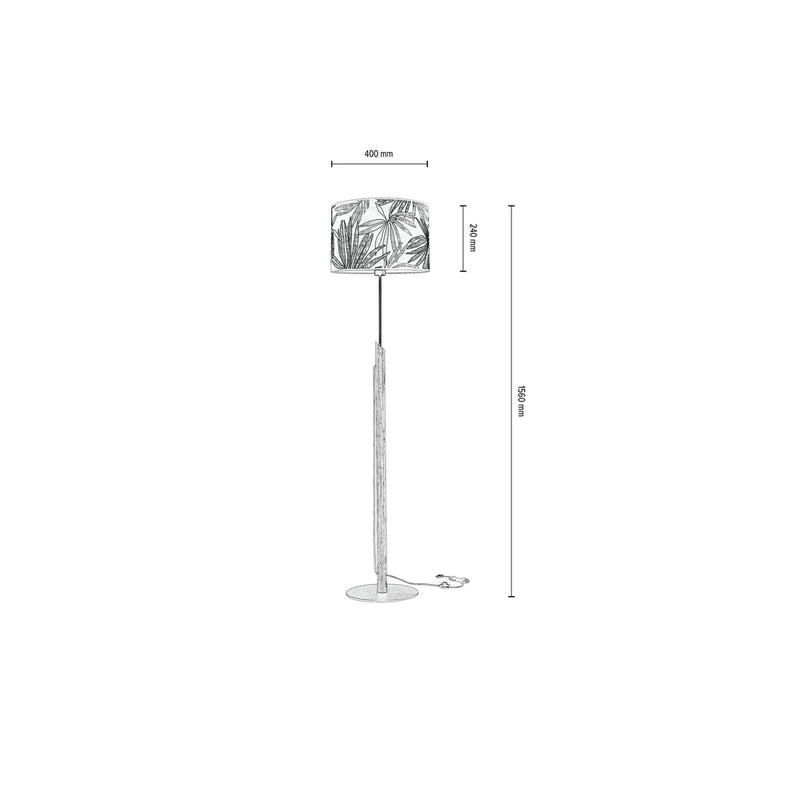 Britop Lighting Hoja 1L gulvlampe E27, H 156cm