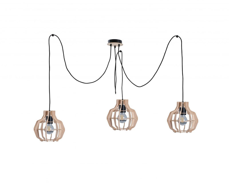 Keter Lighting Bento 3L pendant lamp E27 