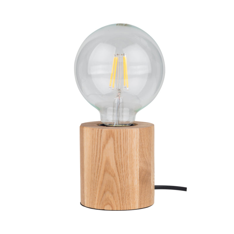 Minnie Table Lamp 1xE27 Max.25W Oiled Oak/Black PVC