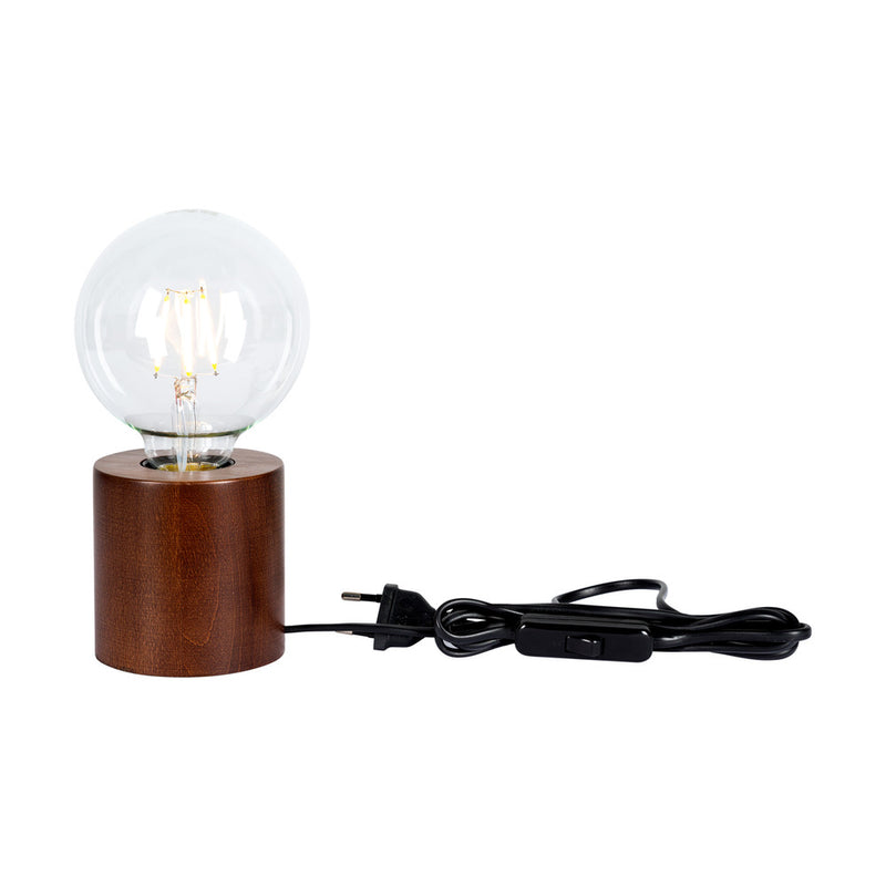 Minnie Table Lamp 1xE27 Max.25W Walnut/Black PVC