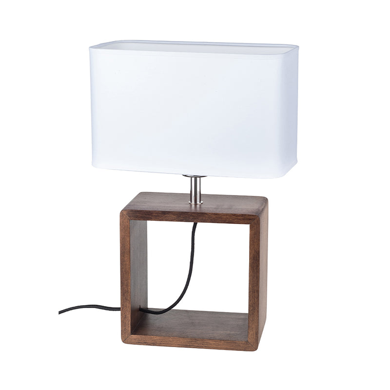 Cadre Table Lamp 1xE27 Max.25W Oiled Oak/Black/Gray