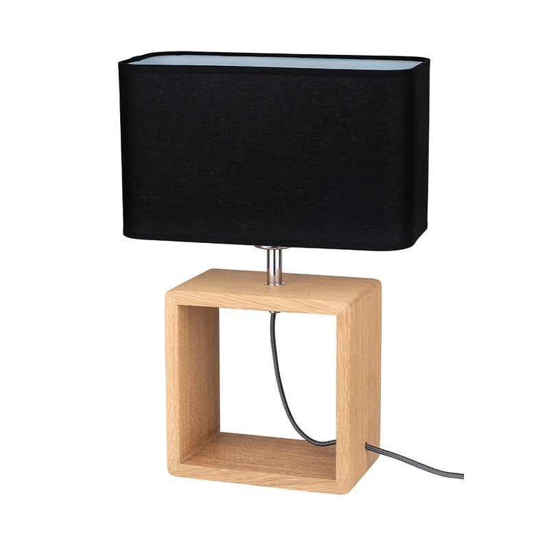 Cadre Table Lamp 1xE27 Max.25W Oiled Oak/Black