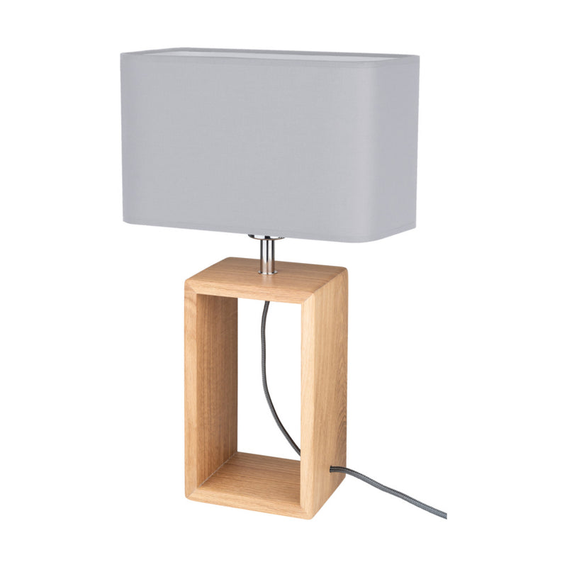 Cadre Table Lamp 1xE27 Max.25W Oiled Oak/Black/Gray