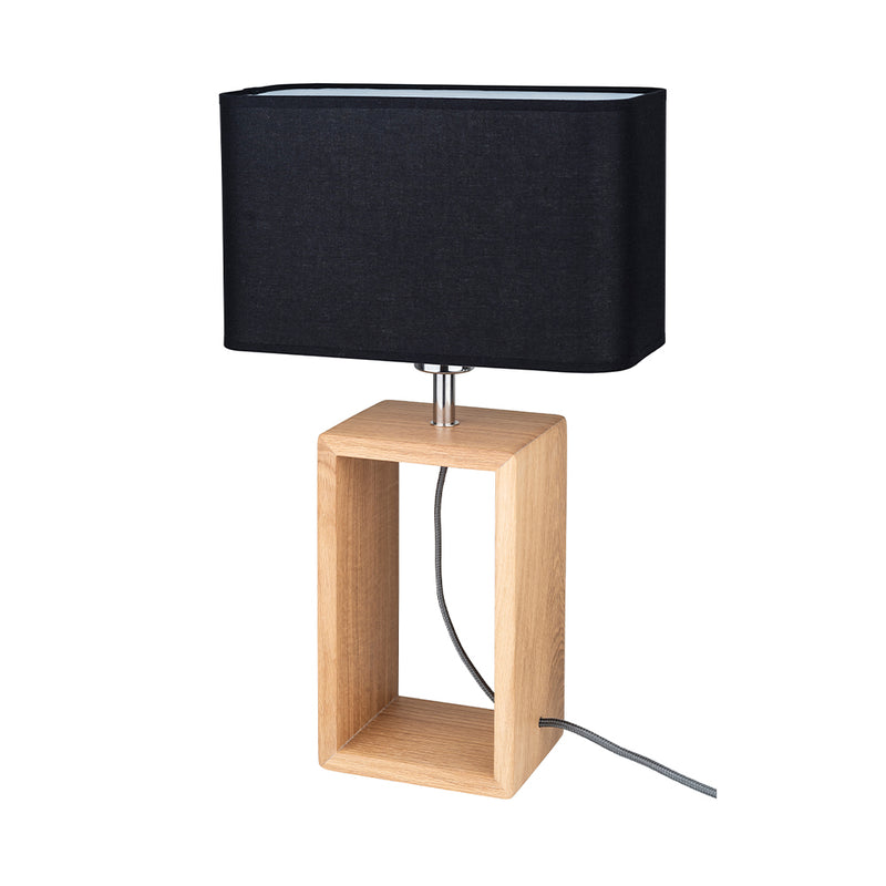 Cadre Table Lamp 1xE27 Max.25W Oiled Oak/Black/White