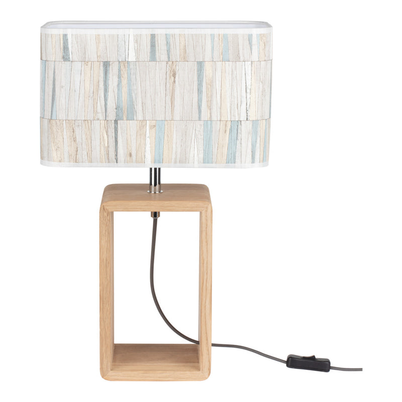 Malo Table Lamp 1xE27 Max.25W Oiled Oak/Anthracite/Multicolor