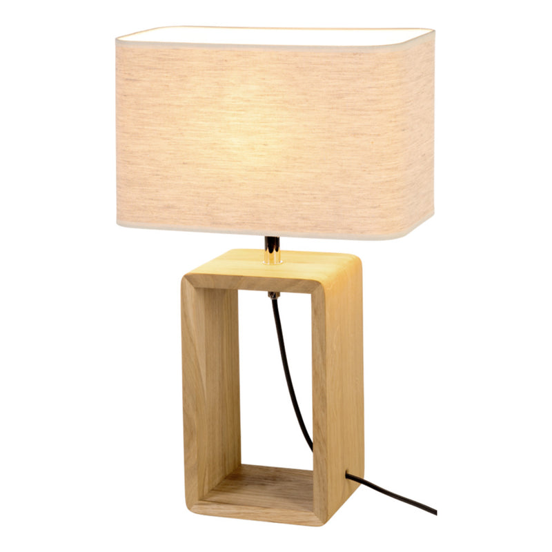 Britop Lighting Boho Lámpara de mesa 1L E27 blanco, Al. 48cm