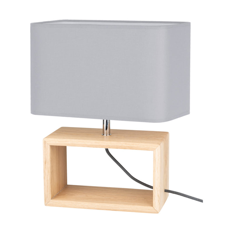 Cadre Table Lamp 1xE27 Max.25W Oiled Oak/Black/White