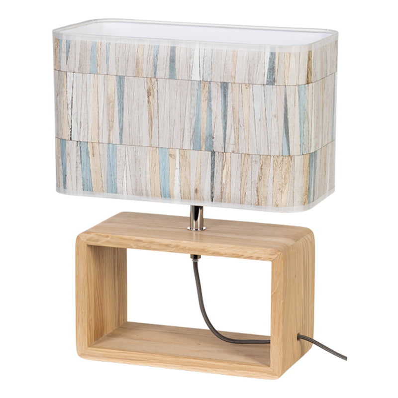 Malo Table Lamp 1xE27 Max.25W Oiled Oak/Anthracite/Multicolor