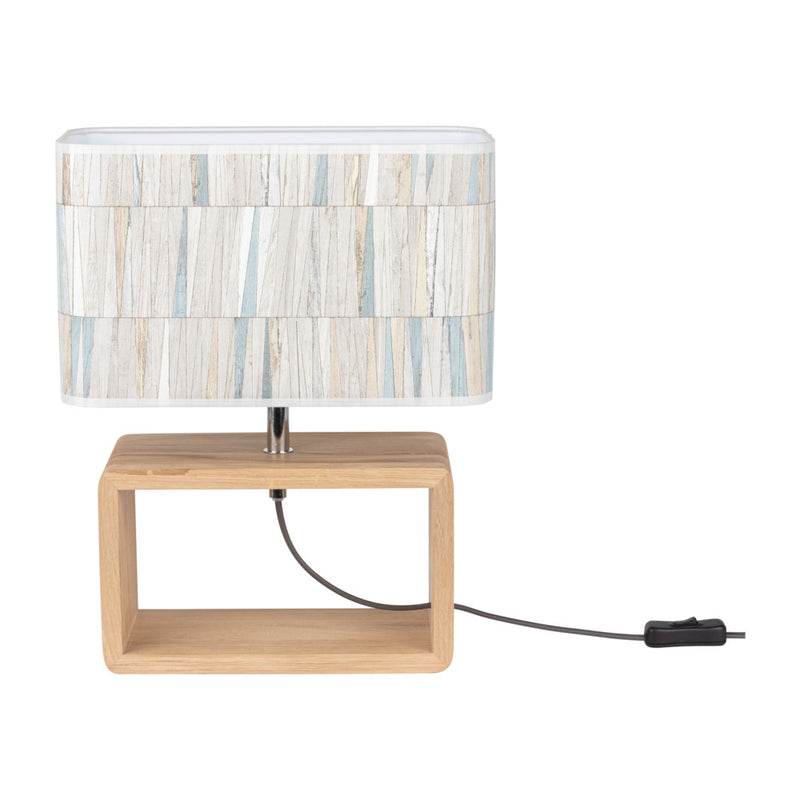 Malo Table Lamp 1xE27 Max.25W Oiled Oak/Anthracite/Multicolor