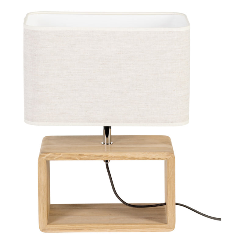 Britop Lighting Boho Lámpara de mesa 1L E27 blanco, Al. 38cm