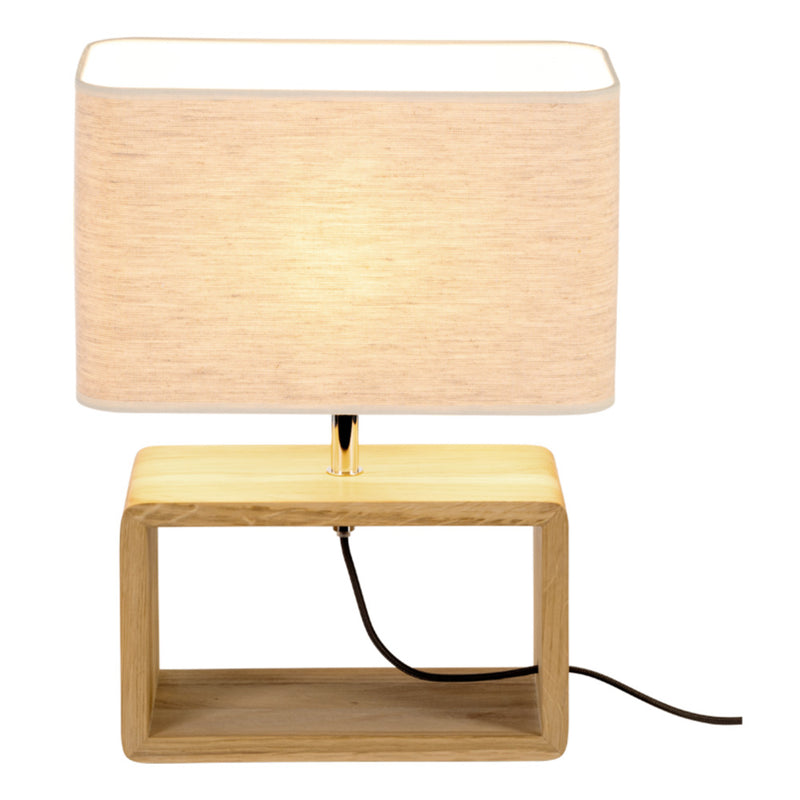 Britop Lighting Boho Lámpara de mesa 1L E27 blanco, Al. 38cm