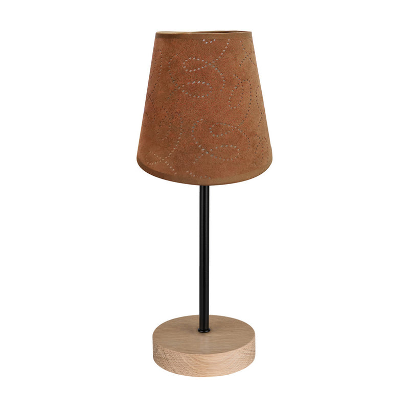 Mila Table Lamp 1xE14 Max. 25W Oak Oak Oiled/Clack PVC/Clack/ Brown