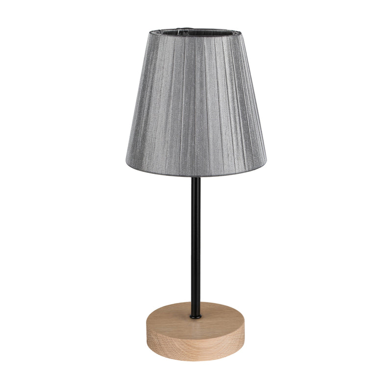 Mila Table Lamp 1xE14 Max.40W Birch/Black/Black PVC/Brown