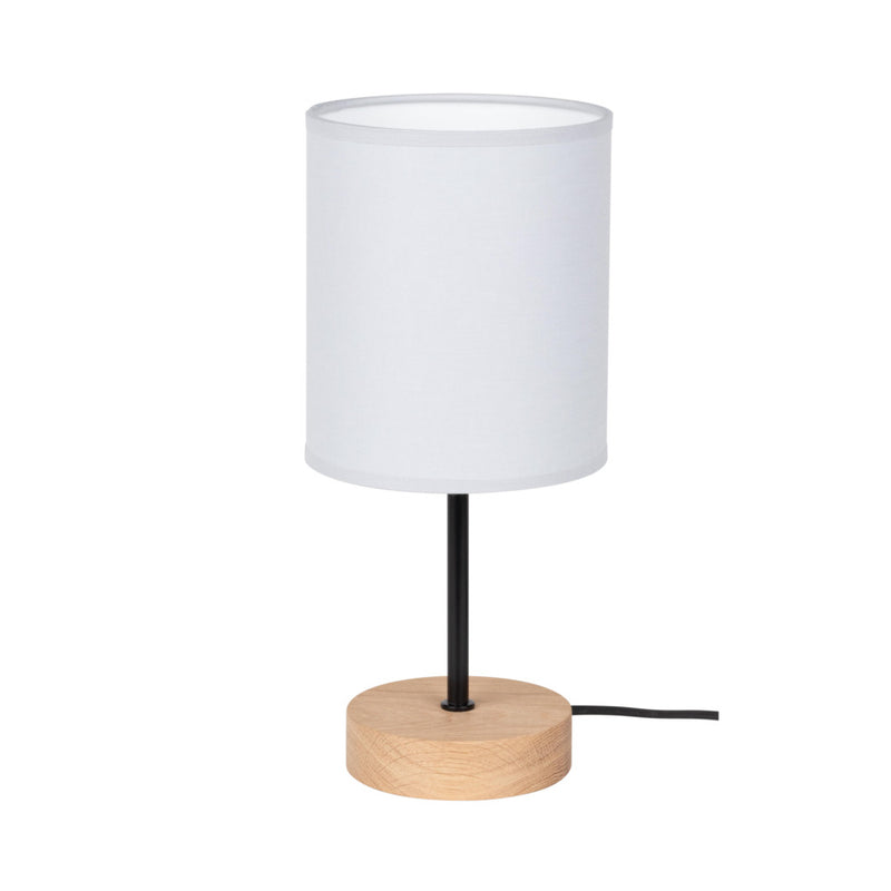 Mila Table Lamp 1xE27 Max.25W Oiled Oak / Black / Gray