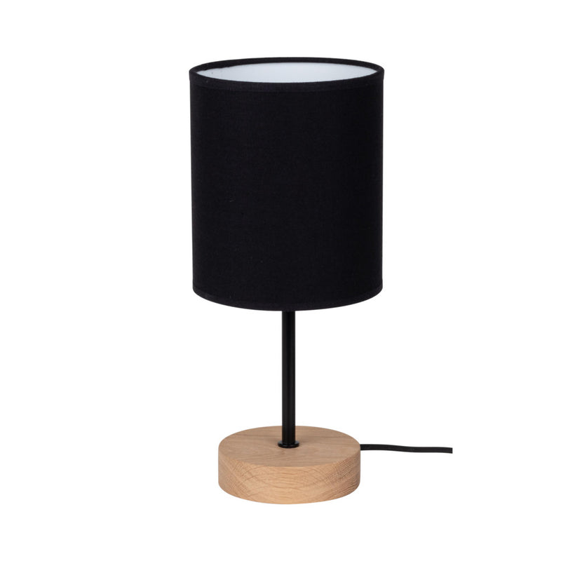 Mila Table Lamp 1xE27 Max.25W Oiled Oak / Black / Black