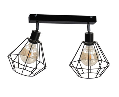 Keter Lighting Foskal 2L ceiling lamp E27 H 30.0cm