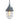 Mexlite Ebb 1L pendant lamp glass grey E27