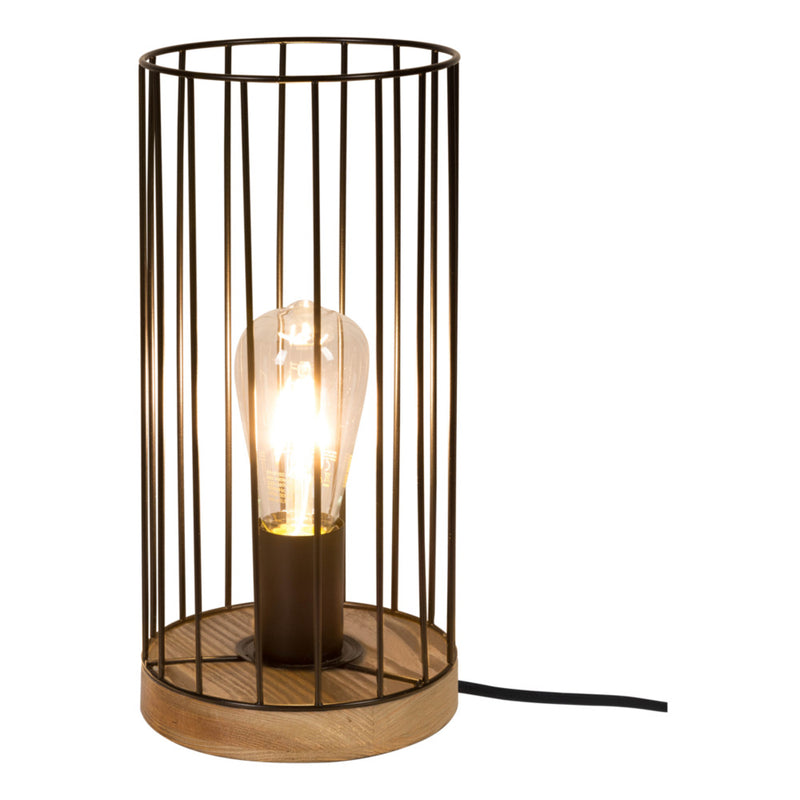 Timeo Pendant 3xE27 Max.60W Black/Oiled Oak/Black