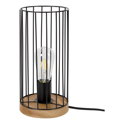 Timeo Pendant 3xE27 Max.60W Black/Oiled Oak/Black