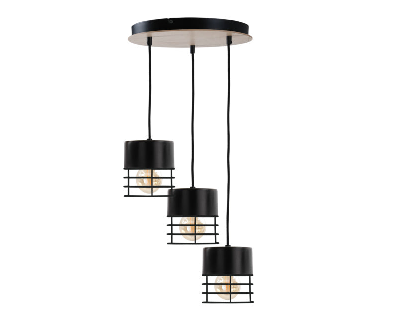 Keter Lighting Casa 3L pendant lamp E27 H 100.0cm