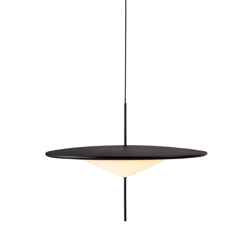 Maxlight Cone II 1L pendant lamp black LED, D 39cm