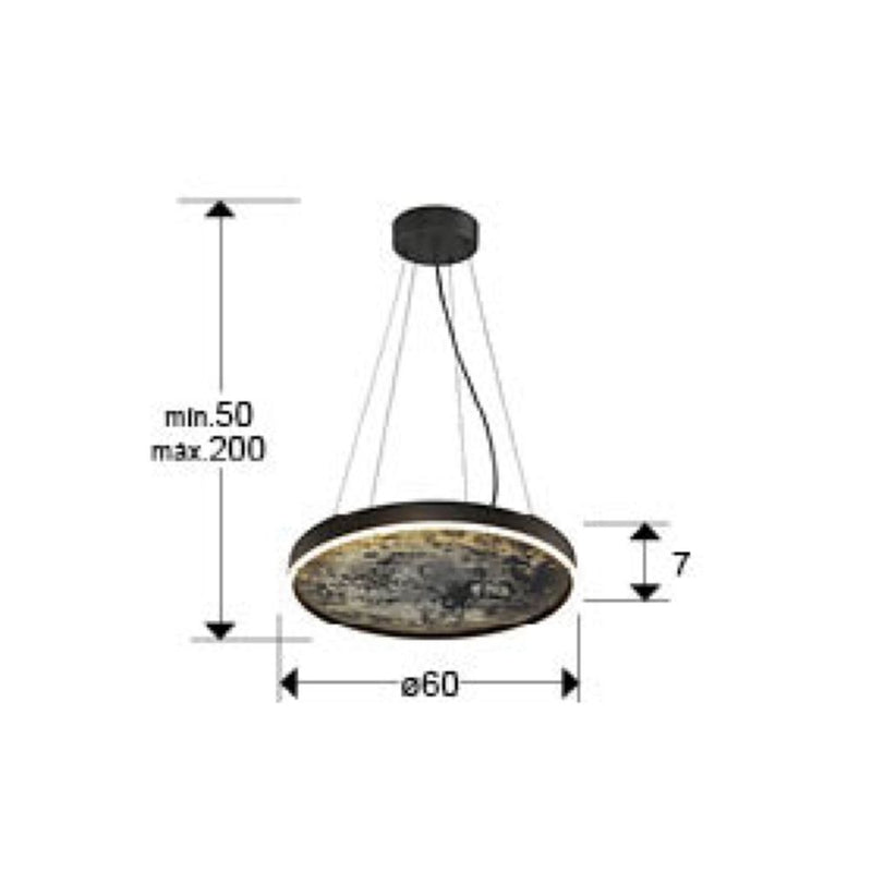 Schuller Stone 1L pendant lamp D 40-60cm