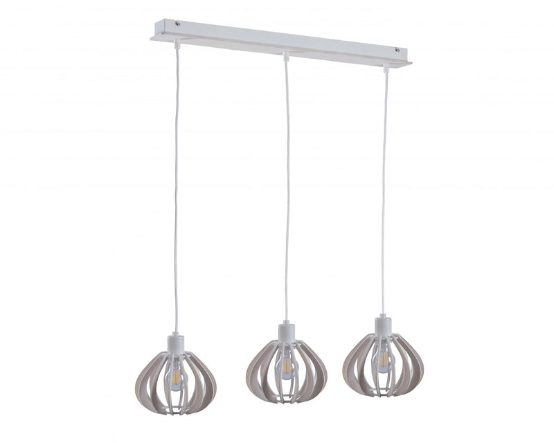 Keter Lighting Nicoleta 3L linear suspension E27 H 21.0cm