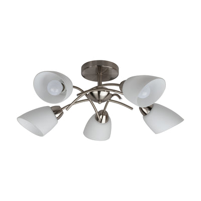 Viletta Ceiling Lamp 5xE27 Max.60W Chrome/White