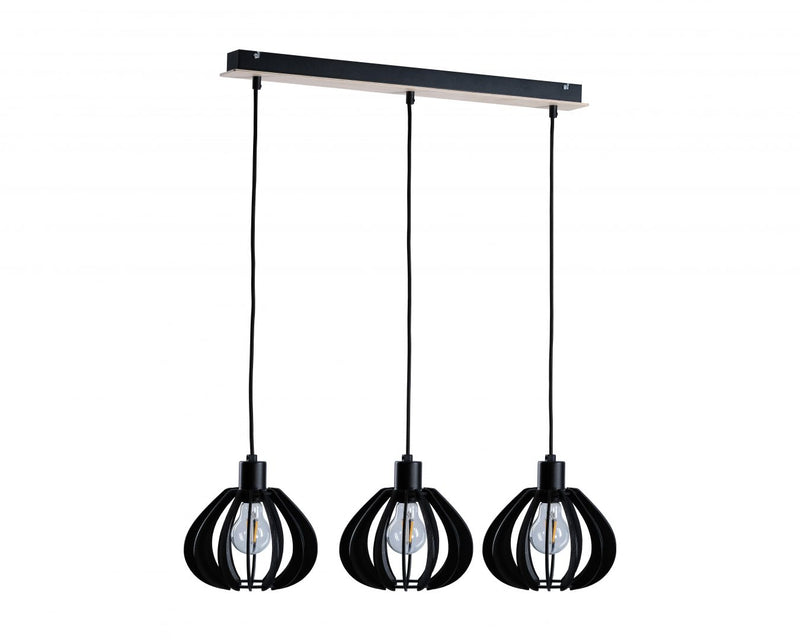 Keter Lighting Nicoleta 3L linear suspension E27 H 21.0cm