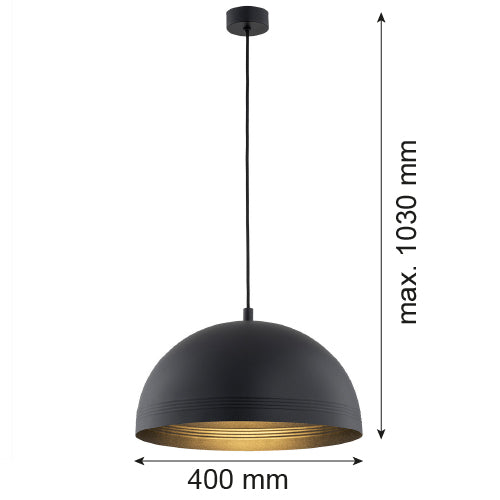 Argon Bonita 1L pendant lamp E27 H 103cm