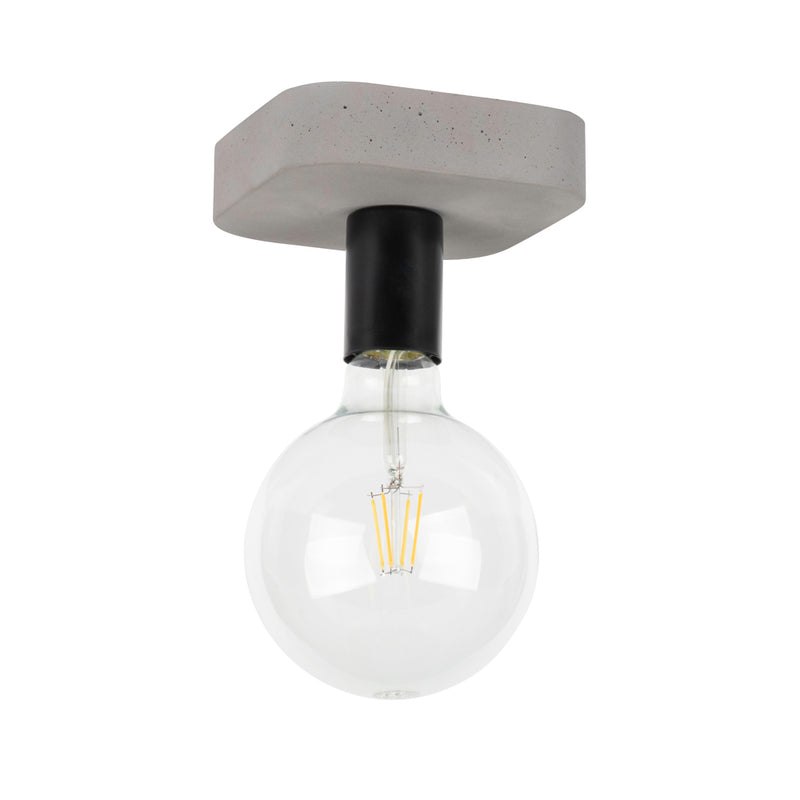 Fortan Ceiling Lamp 1xE27 Max.60W Concrete Gray/Black