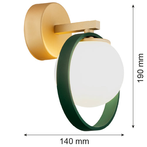 Argon Saturnia 1L wall sconce lamp G9 H 19cm