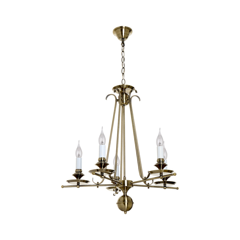 Catania Chandelier 5xE14 Max.40W Patina/Patina