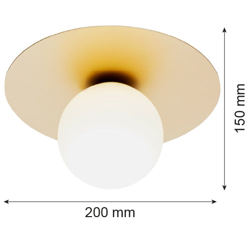 Argon Spello 1L ceiling lamp E14 H 15cm