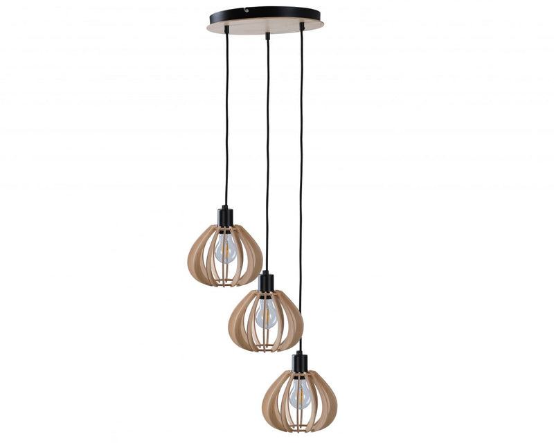 Keter Lighting Nicoleta 3L pendants E27 H 32.0cm