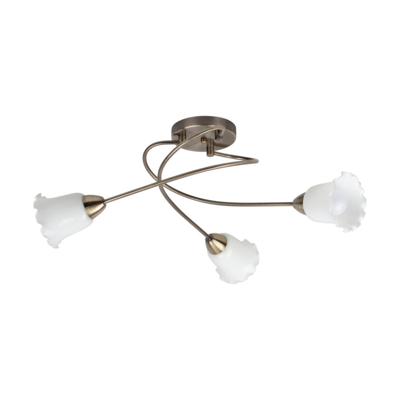 Faria Ceiling Lamp 3xE27 Max.60W Patina/White