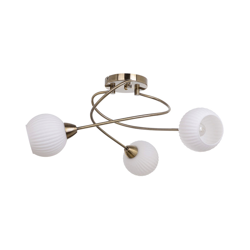 Pavia Ceiling Lamp 3xE27 Max.60W Patina/White