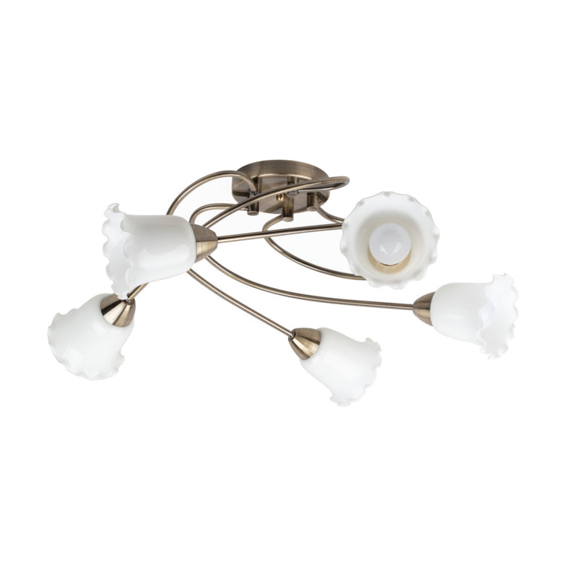 Faria Ceiling Lamp 5xE27 Max.60W Patina/White