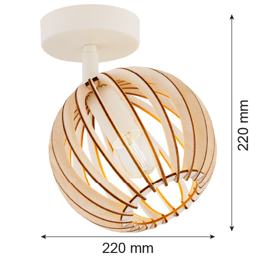 Argon Parula 1L ceiling lamp E14 H 22cm