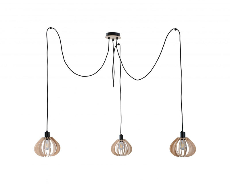 Keter Lighting Nicoleta 3L pendants E27 