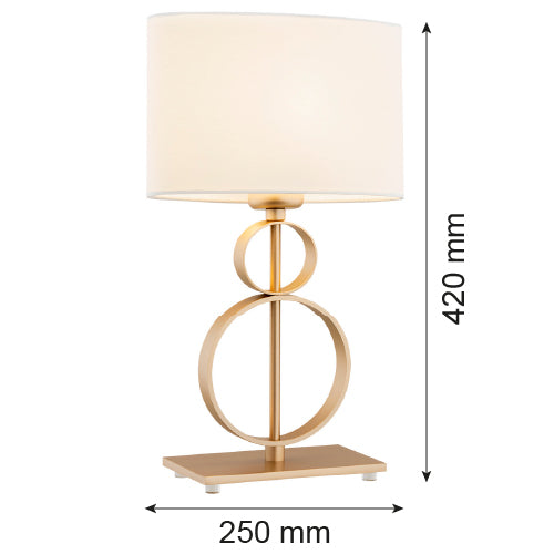 Argon Perseo 1L table lamp E27 H 42cm