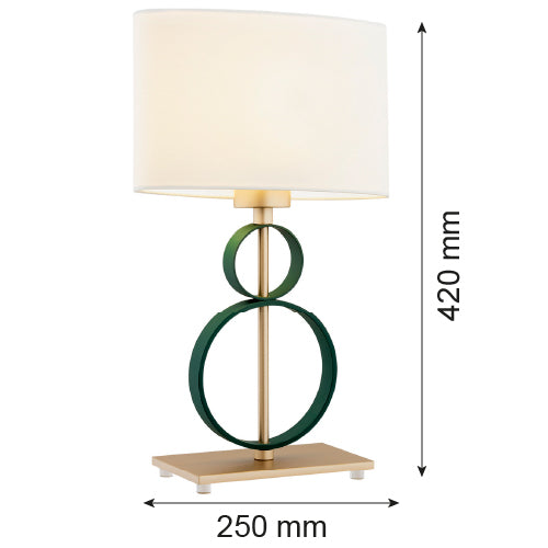 Argon Perseo 1L table lamp E27 H 42cm