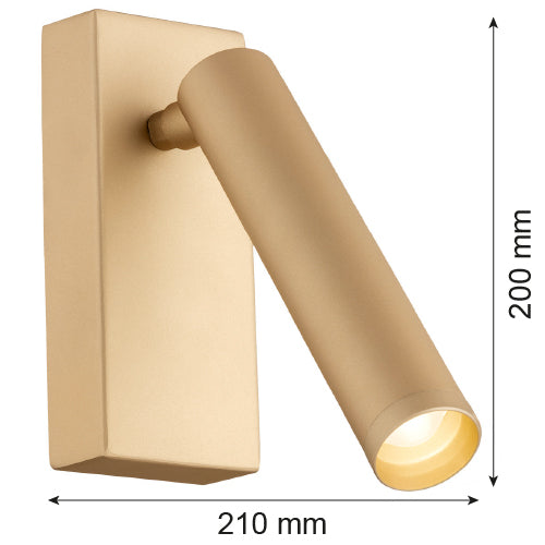 Argon Rio 1L accent wall lamp H 20cm